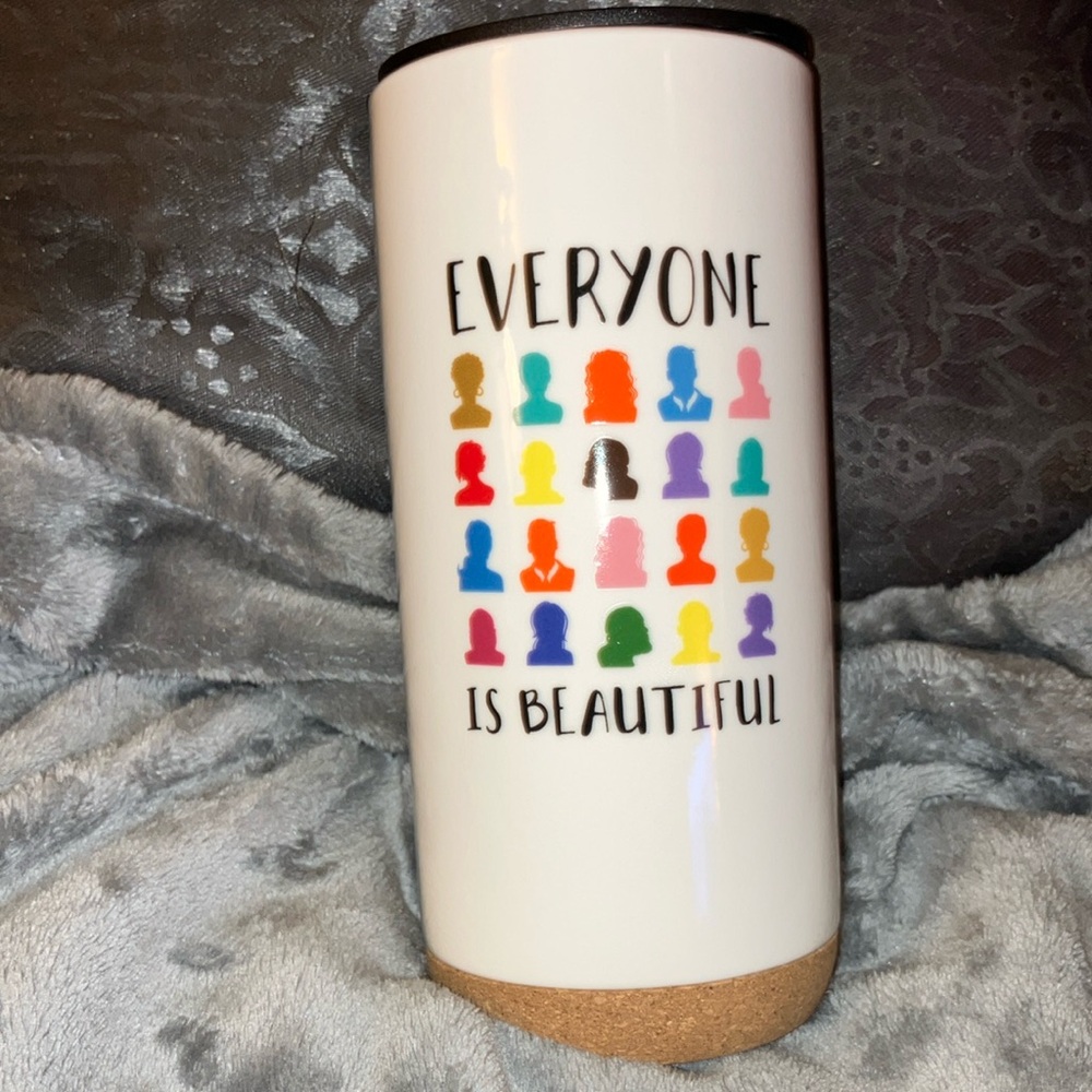 Colorful 'Everyone is Beautiful' Tumbler